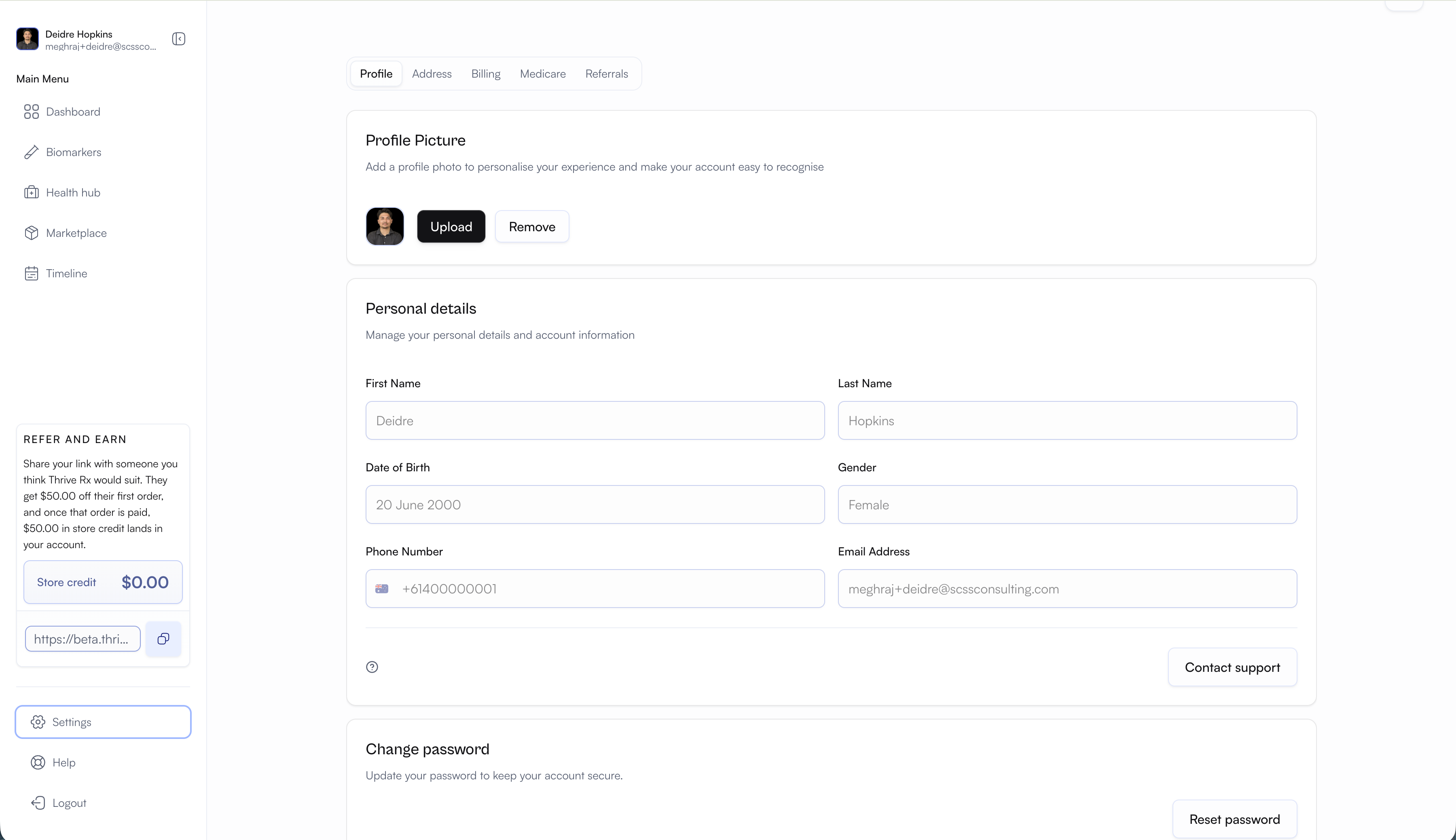 Thrive Rx — Telehealth Platform (Australia) screenshot 6