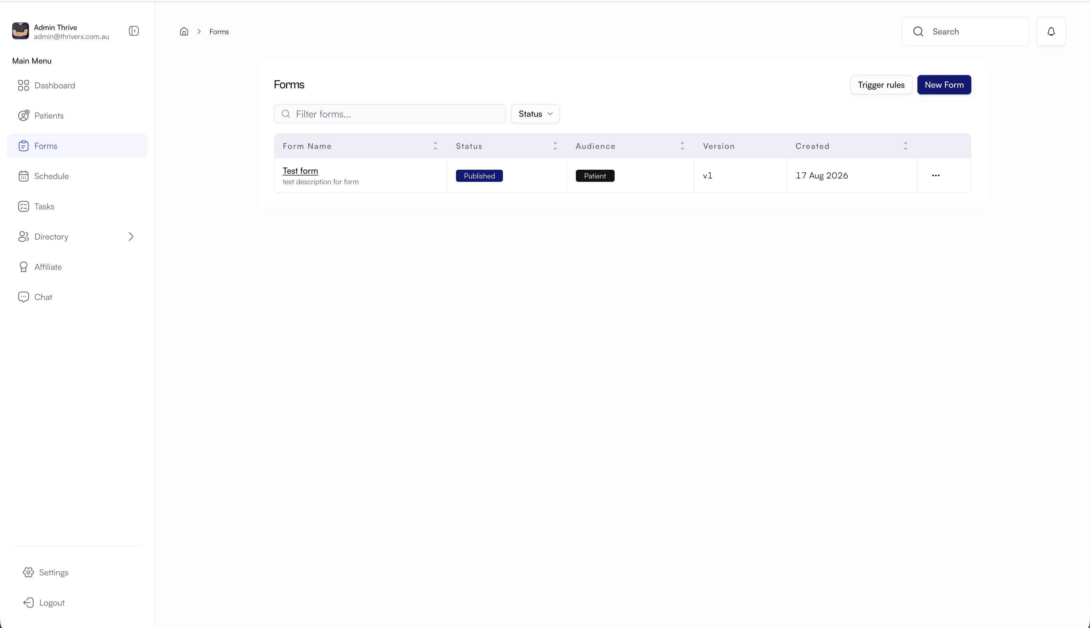 Thrive Rx — Telehealth Platform (Australia) screenshot 2